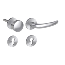 Vorschaubild GRIFFWERK Wechselgarnitur ULMER GRIFF PROF Schraubtechnik FS Rosetten rund Knopf R2 Edelstahl matt R
