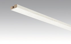 MEISTER Vierkant-Deckenabschlussleiste 15/40 mm  Eiche weiß deckend 4069 - 2380 mm