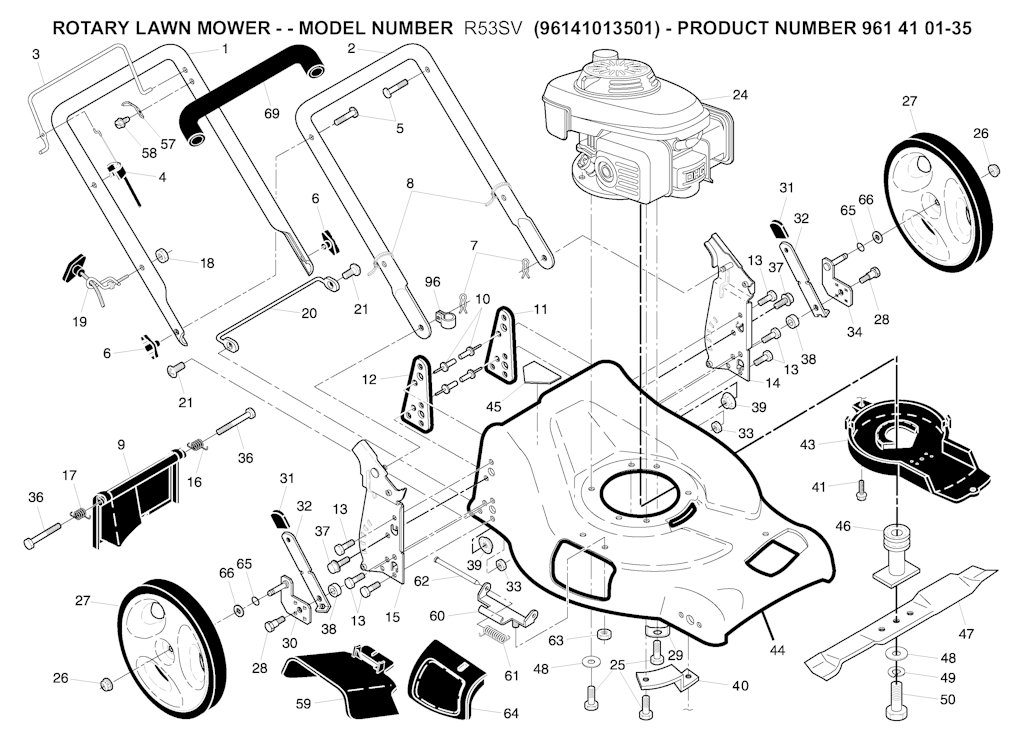 Explosionszeichnung Ersatzteile