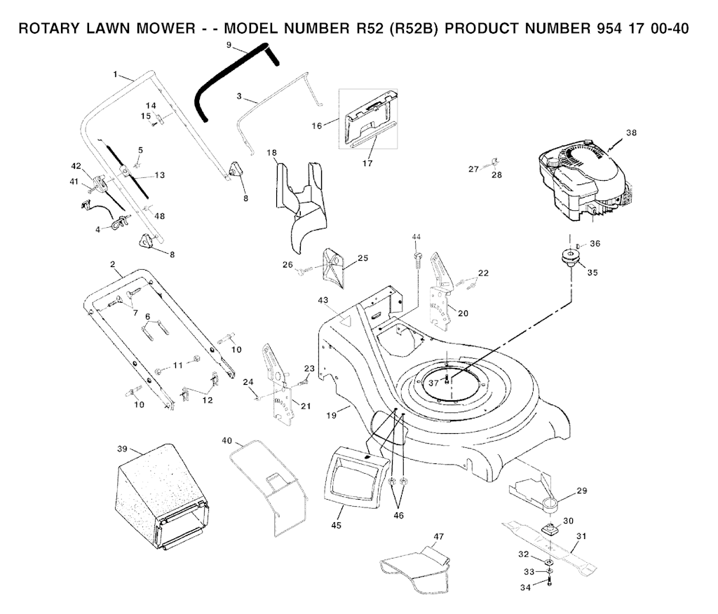Explosionszeichnung Ersatzteile