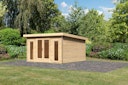 Vorschaubild Karibu Premium Gartenhaus Radeburg 3 - 40 mm (Homeoffice-Gartenhaus)