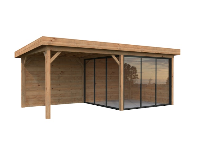 Palmako Gartenhaus Connect Lenna 16,6 m² Set 405 Slide