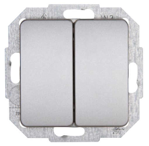 Kopp Serienschalter MILANO edelstahl