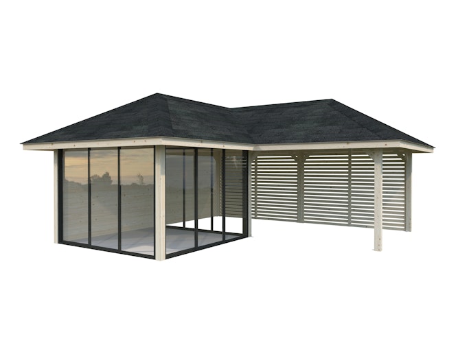 Palmako Pavillon Bianca 24,9 m² Set 211 Slide - 28 mm
