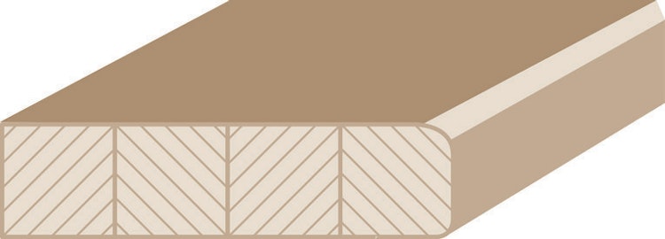 OSMO Profi Arbeitsplatte Eiche unbehandelt 630 x 4100 mm