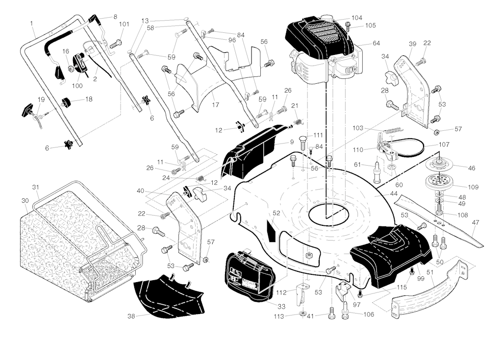 Explosionszeichnung Ersatzteile
