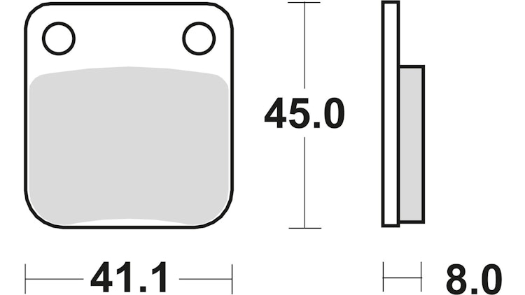 TRW Bremsbelag Typ SI Sintermetall mit ABE, Bremsbelag "MCB 510" Satz