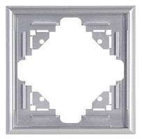 Kopp Abdeckrahmen MALTA 1-fach silber