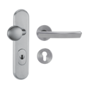 Vorschaubild Griffwerk Jette Kombi-Schutz-Garnitur TITANO_882 -EM 72mm Zylinderabdeckung Tür 38-50mm R JETTE CRYSTAL Edelstahl matt