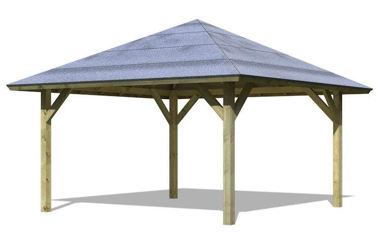Karibu 4-Eck Pavillon Holm 1 kesseldruckimprägniert
