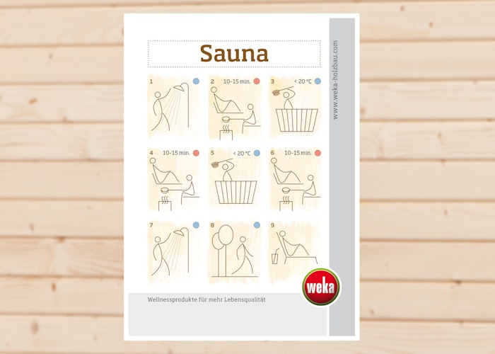 Weka Sauna-Baderegeln