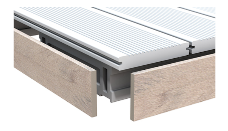 TraumGarten DreamDeck Abschlussleiste Sand 2000 mm