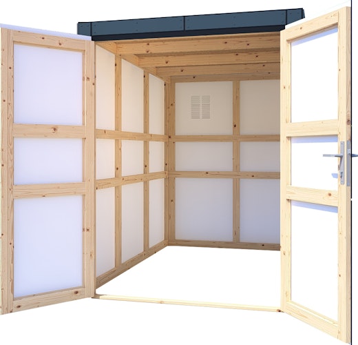 Bertilo HPL Fahrradgarage - 6 mm