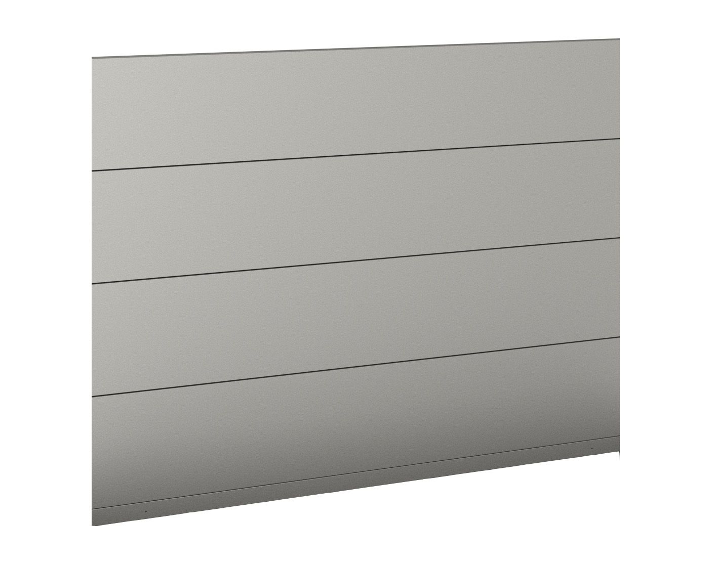 Biohort Sichtschutz zu DaVinci ohne Acrylglas Gr. 1m quarzgrau-metallic B188920