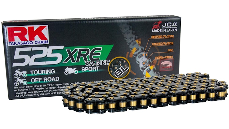 RK 525XRE Kette 120 N Gold