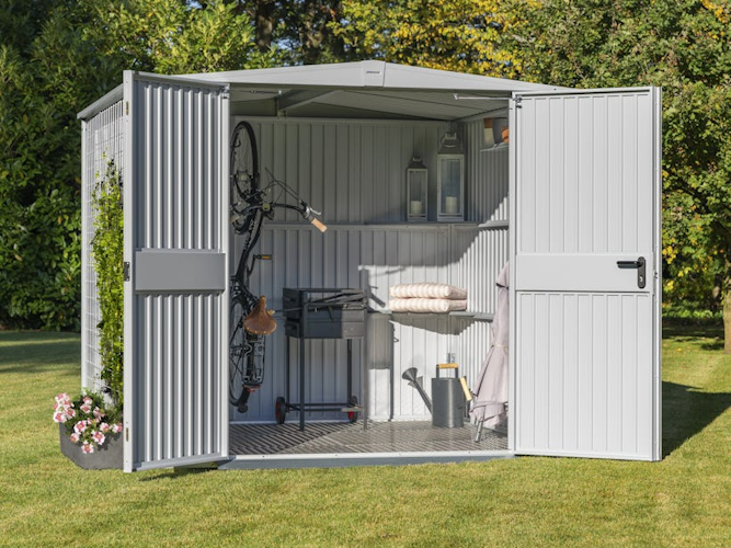 Hörmann Metall-Gerätehaus Berry mit Satteldach