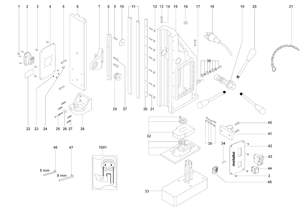 Explosionszeichnung Ersatzteile