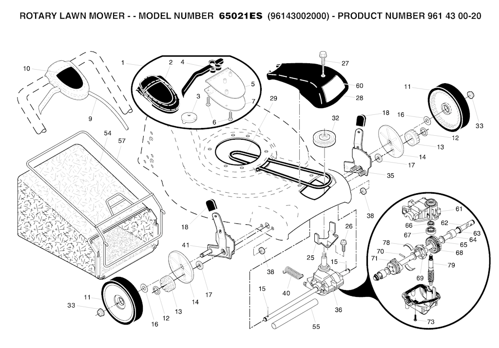 Explosionszeichnung Ersatzteile