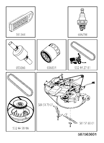Husqvarna Gartentraktoren 96051012101 CTH2642TR