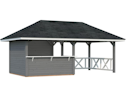 Vorschaubild Palmako Pavillon Bianca 16,6 m² Set 3