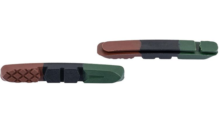 CONTEC Bremsgummi V-Stop 3D 72 mm schwarz, grün, braun
