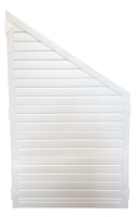 T&J LIGHTLINE KS-Zaunelement Ecke rechts 90 x 180/90 cm, weiß