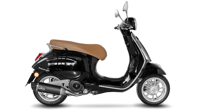 LeoVince Komplettanlage Edelstahl SBK NERO / EVO für PIAGGIO VESPA PRIMAVERA/SPRINT 125 iGet ABS mit Katalysator