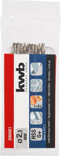 kwb HSS-G Boh 2,1mm LS PRE 205021
