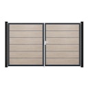 Vorschaubild GroJa BasicLine Premium Doppeltor Rahmen Aluminium Anthrazitgrau 3000 x 1800 mm