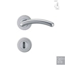 Vorschaubild Griffwerk Wechselgarnitur GABRIELLA Chrom/Perla - Silbermatt