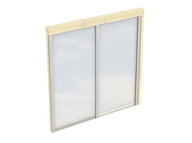 Skan Holz Seitenwände aus Polycarbonat für Terrassendach (Wandanbau)