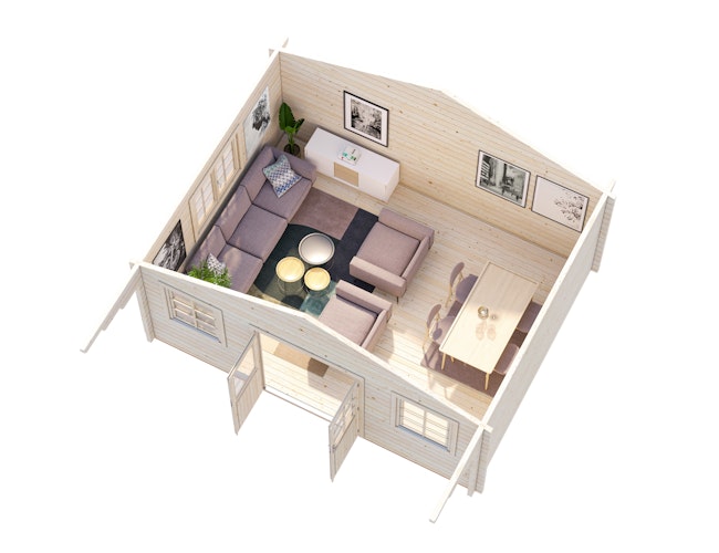 Palmako Gartenhaus Helena 24,6 m² - 70 mm