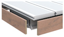 Vorschaubild TraumGarten DreamDeck Abschlussleiste Mandel 2000 mm