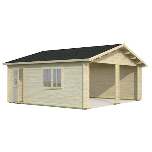Palmako Garage Roger 28,4 m² - 44 mm - ohne Tore
