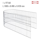 Vorschaubild bellissa U-Gabione 400 x 1000 mm 