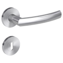 Vorschaubild Griffwerk Türgriff LORITA PROFESSIONAL Schraubrosette- Edelstahl matt