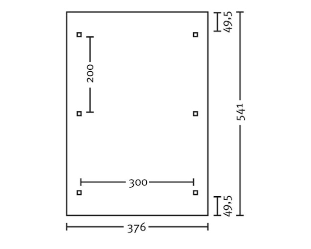 Skan Holz Franken - Bogendach Einzelcarport aus Leimholz Breite 376 cm