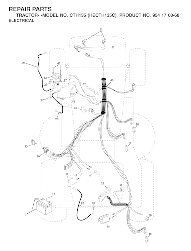 Husqvarna Gartentraktoren CTH135, HECTH135C, 954170068, 2002-02
