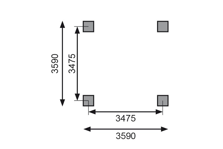 Karibu Pavillon Carport Kirn 1/2/3 - KDI