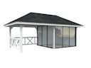 Vorschaubild Palmako Pavillon Bianca 16,6 m² Set 203 Slide - 28 mm