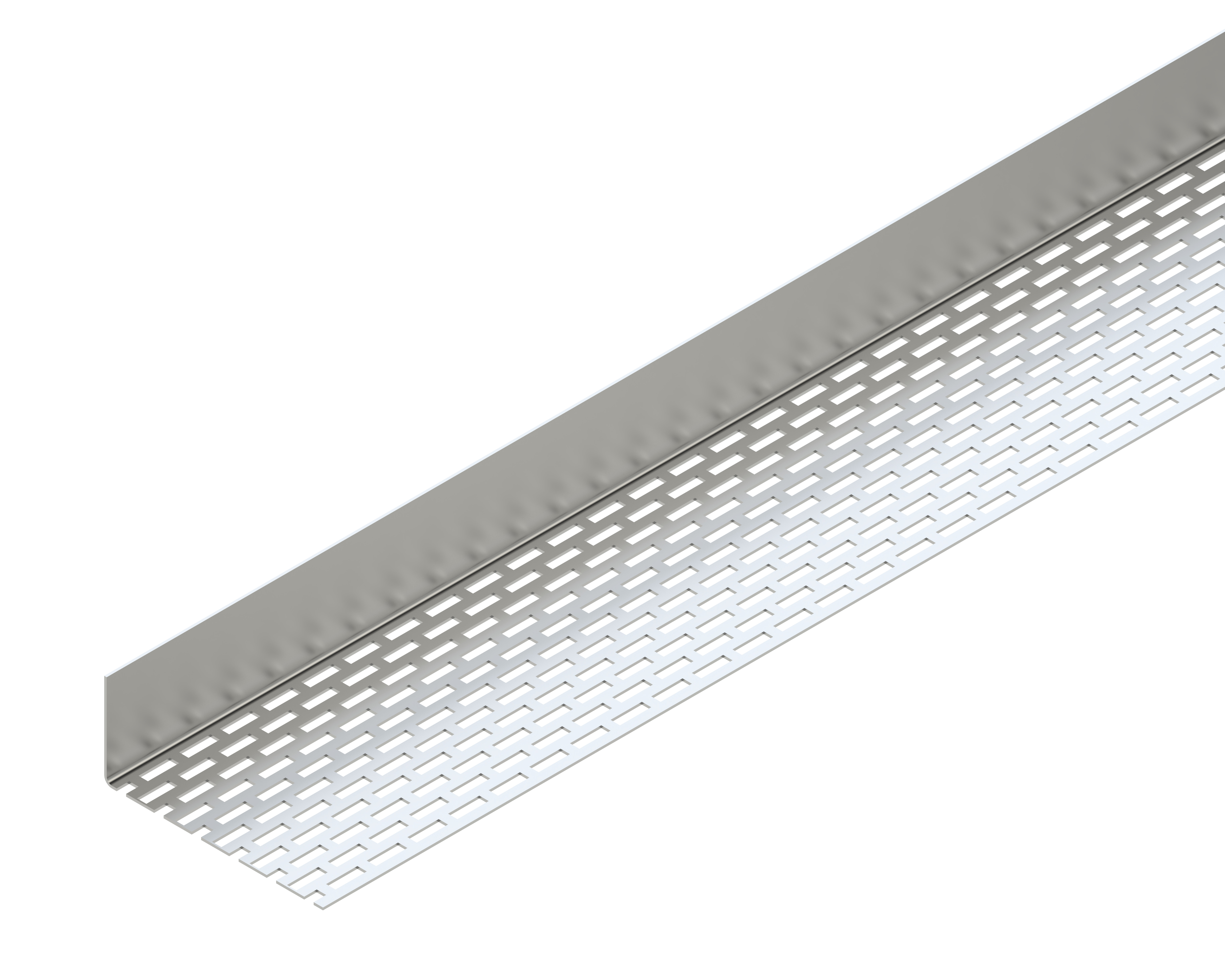 OSMO Fassade ZUB Alu Lüftungswinkel  0,8 mm einseitig Lochung 254 cm²/lfm VE 1 Stk.