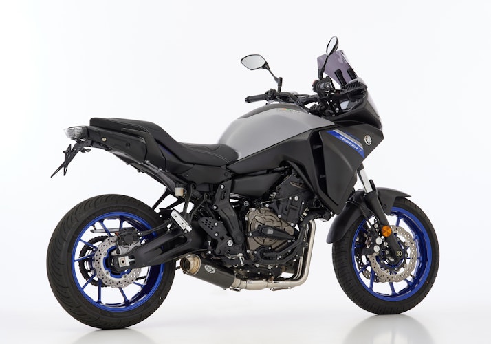 SHARK KOMPLETTANLAGE Carbon  SRC 4 für YAMAHA MT-07,Tracer 7/GT,XSR700 / XTribute / Legacy EURO5  