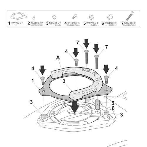 SHAD CLICK SYSTEM BMW R1300R/RS [W015CS]