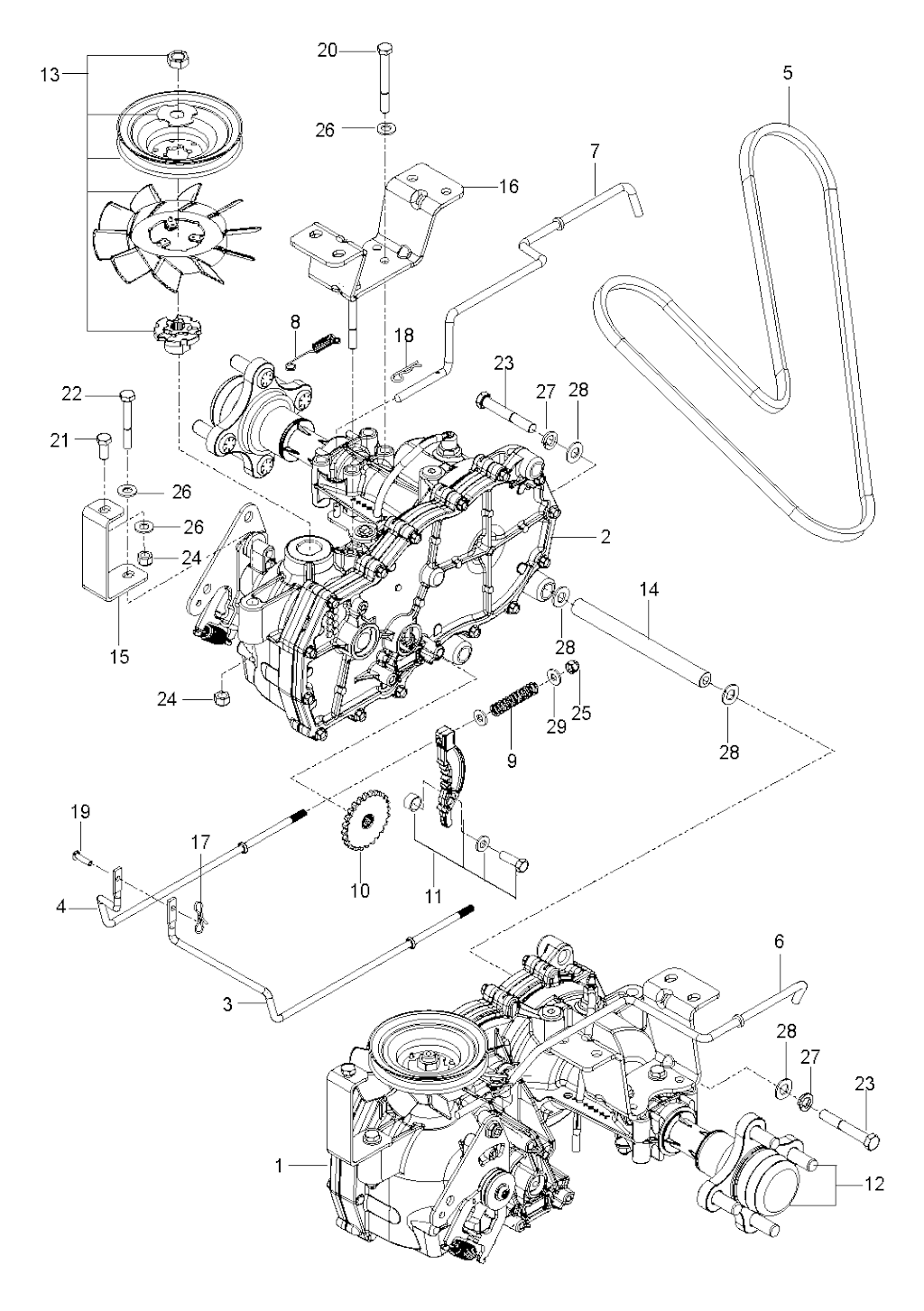 Explosionszeichnung Ersatzteile