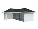 Vorschaubild Palmako Pavillon Bianca 24,9 m² Set 213 Slide - 28 mm