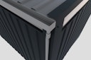 Vorschaubild Karibu Metall Gartenhaus Osten (Østen) inkl. gratis Metallbox im Wert von 349,99 €