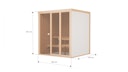Vorschaubild Bertilo Sauna Model 2 Medium white - 58 mm