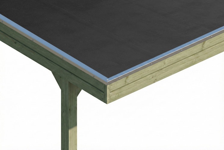 Skan Holz Friesland - Flachdach Carport aus Nadelholz Breite 320 cm