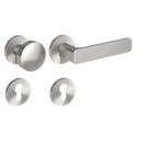 Vorschaubild Griffwerk Wechselgarnitur VAYA 265 MINIMAL MODERN fast2fix Fast2Fix Rosetten rund Knopf R2 Samtgrau R