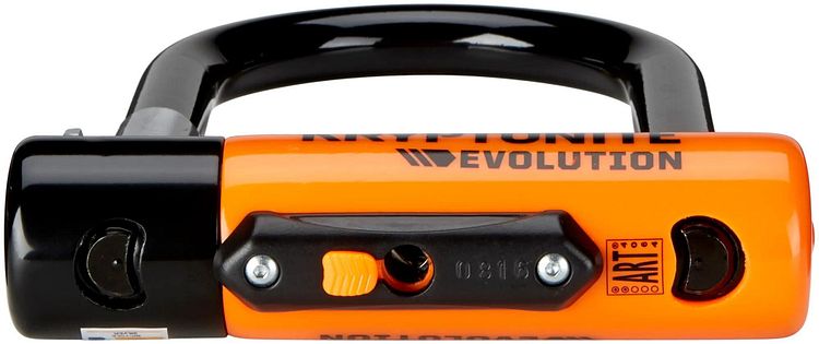 KRYPTONITE Bügelschloss Evolution Mini-9 schwarz-orange